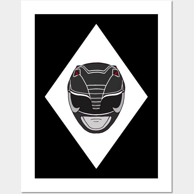 Power ranger black ranger Wall Art by ekkimu